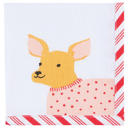 Cocktail Holiday Hounds Napkin Set of 4