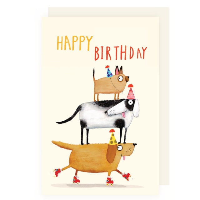 Happy Birthday Dogs Greeting Card