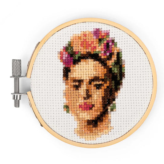 Mini Cross Stitch Embroidery Kit Frida