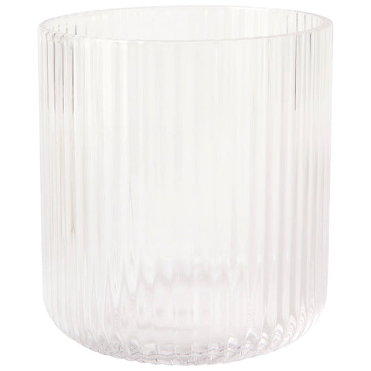 Tumbler 12oz Fluted Clear