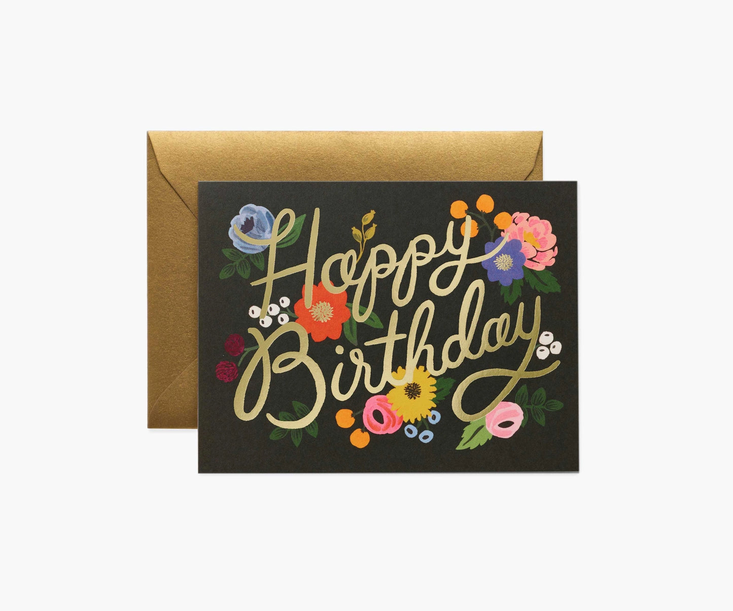 Vintage Blossoms Birthday Greeting Card