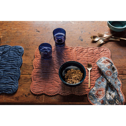 Block Kantha Dahlia Placemat Set of 2