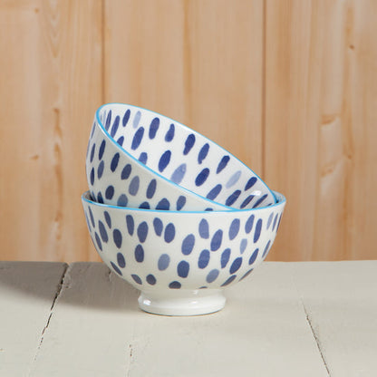 Blue Spots Bowl 4"