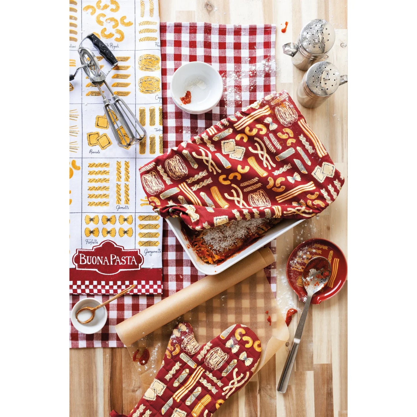 Buona Pasta Oven Mitt Set of 2
