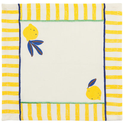 Citrus Burst Printed Cocktail Napkins Set of 4 Assorted