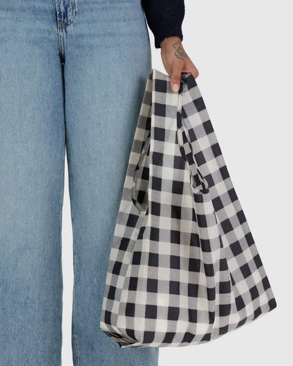 Standard Baggu - Black + White Big Check