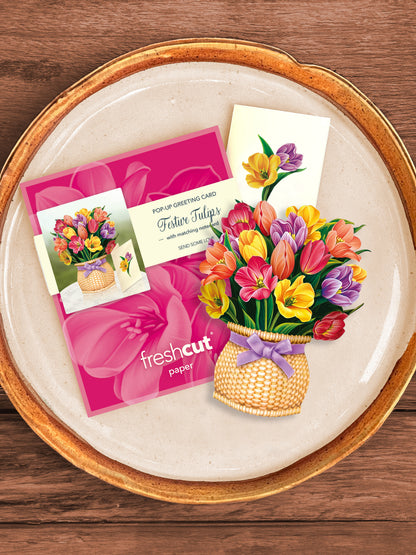 Mini Festive Tulips Pop-Up Card