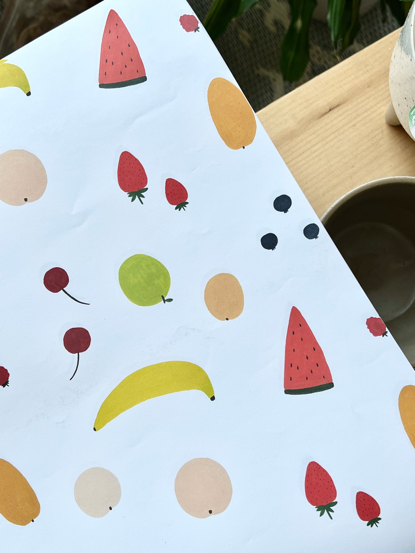 Fruits Sheet Flat Wrapping Paper