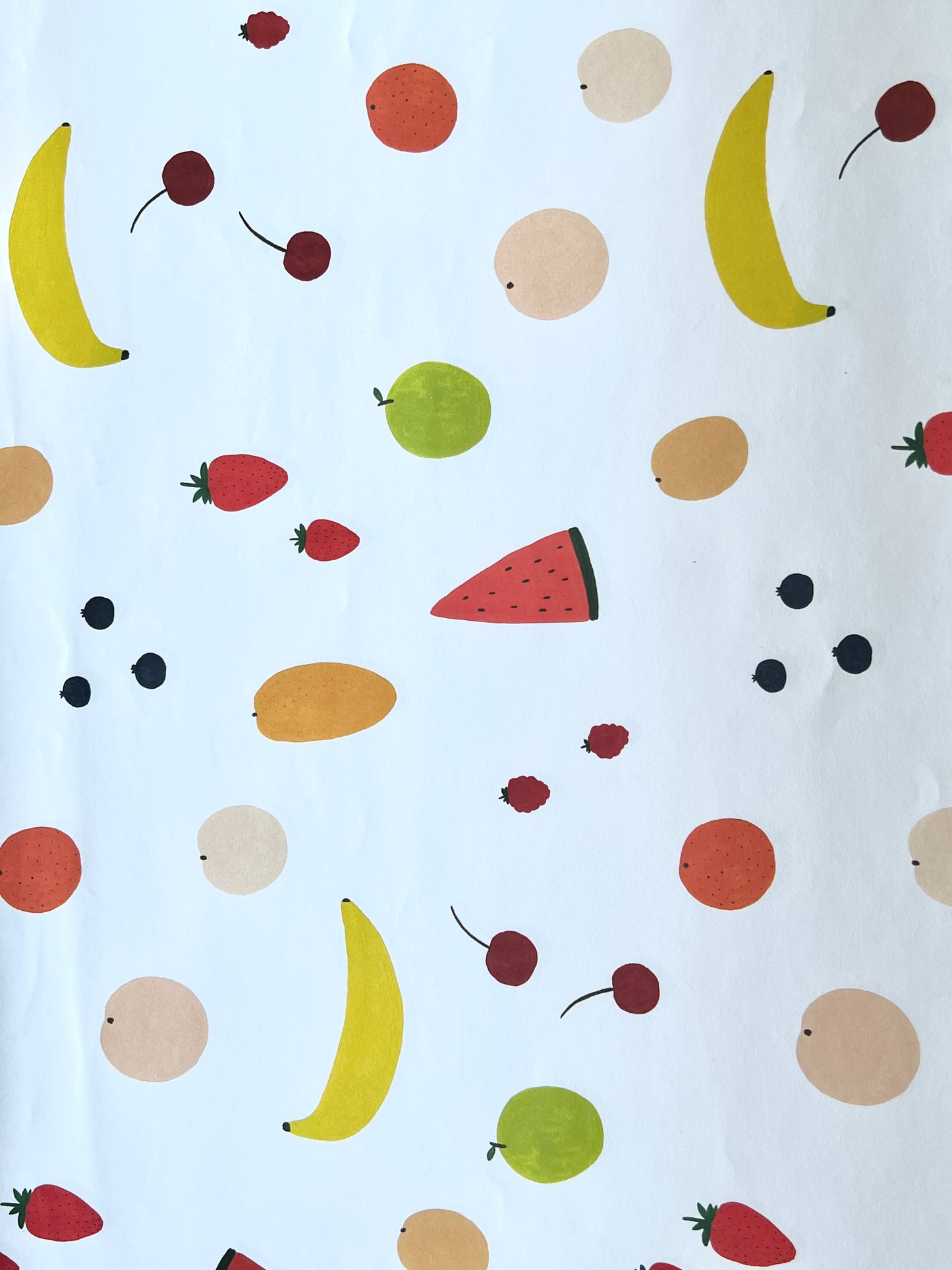 Fruits Sheet Flat Wrapping Paper