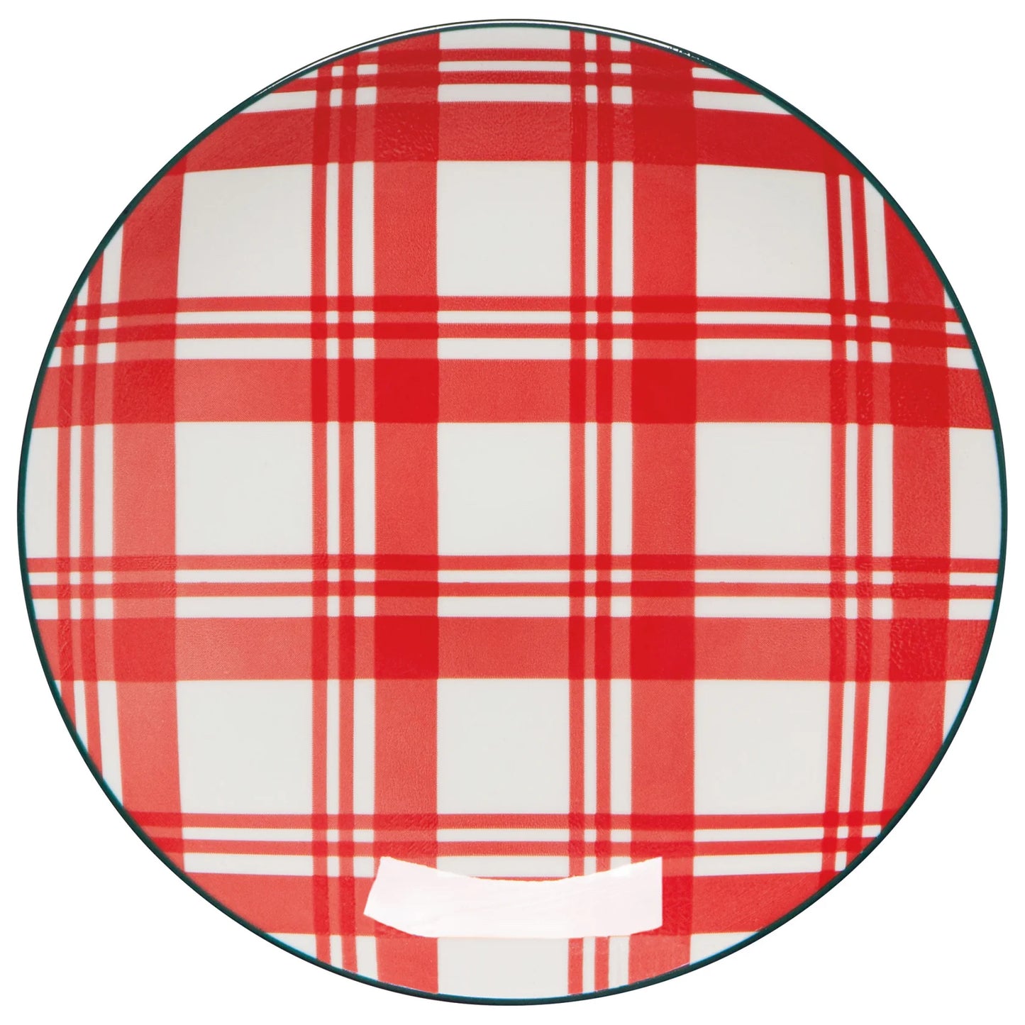 Plate Appetizer Set/4 Plaid