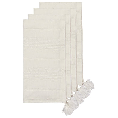 Woven Blanca White Napkins Set of 4