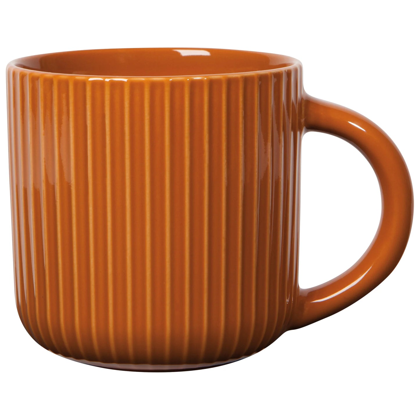 Mug 22oz Fluted Cognac