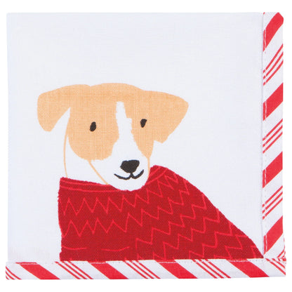 Cocktail Holiday Hounds Napkin Set of 4