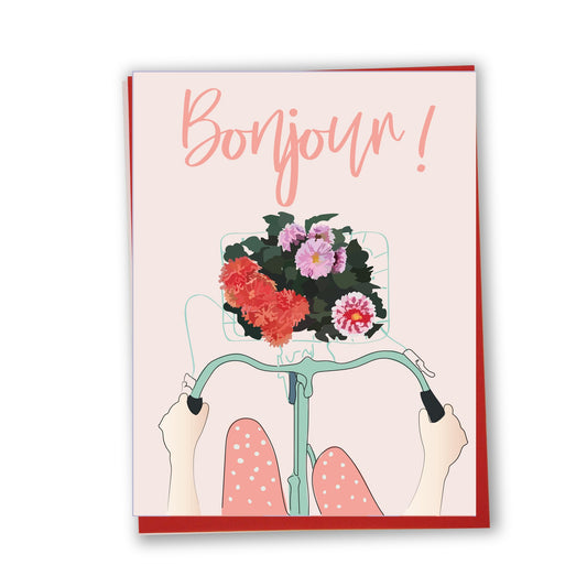 Bonjour Bicyclette Card