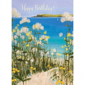 Wildflowers By The Camel Estuary Card
