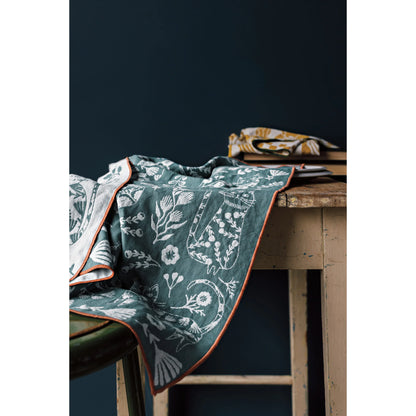 Double Cloth Catbloom Tea Towel