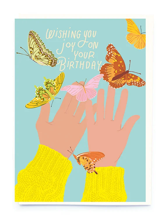 Butterflies And Hands Card