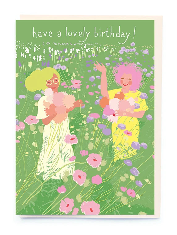 Flower Girls Card