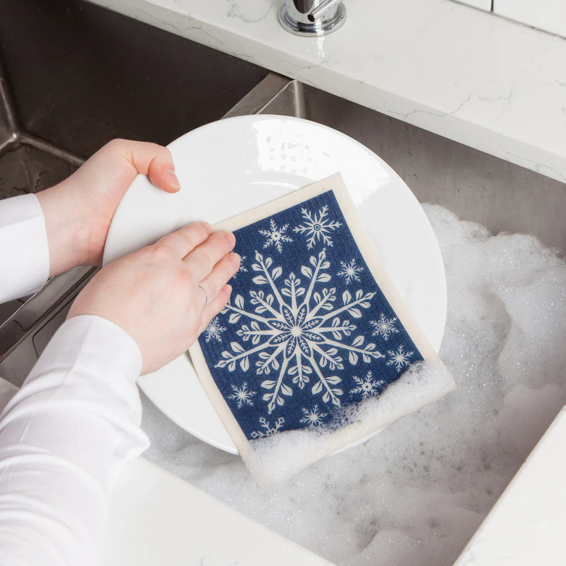 Swedish Dishcloth Snowflake Ornament