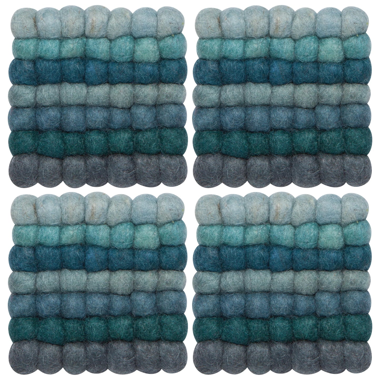 Coaster Dot Lagoon Ombre Set of 4