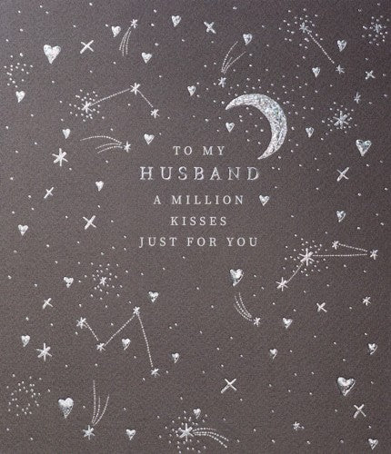 Husband Birthday Kisses Card