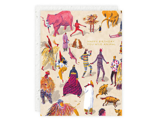 Wild Animal Birthday Card