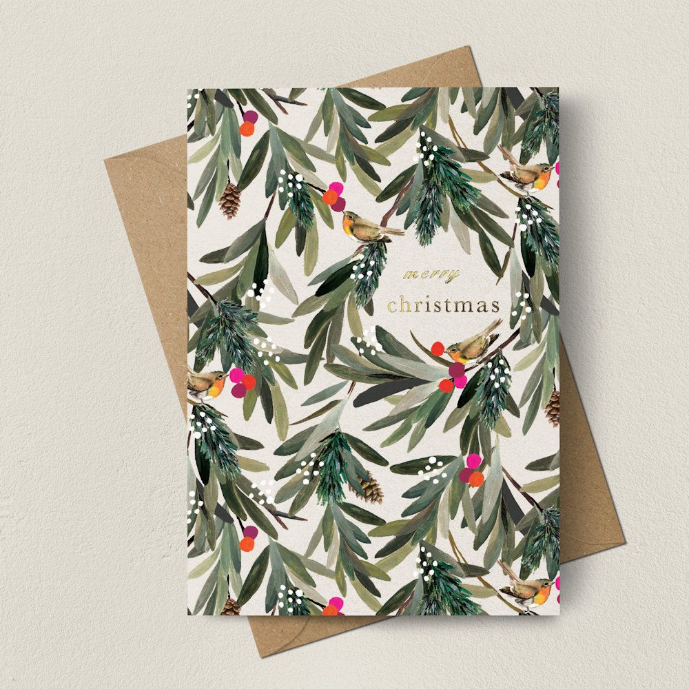 Robins And Branches Card