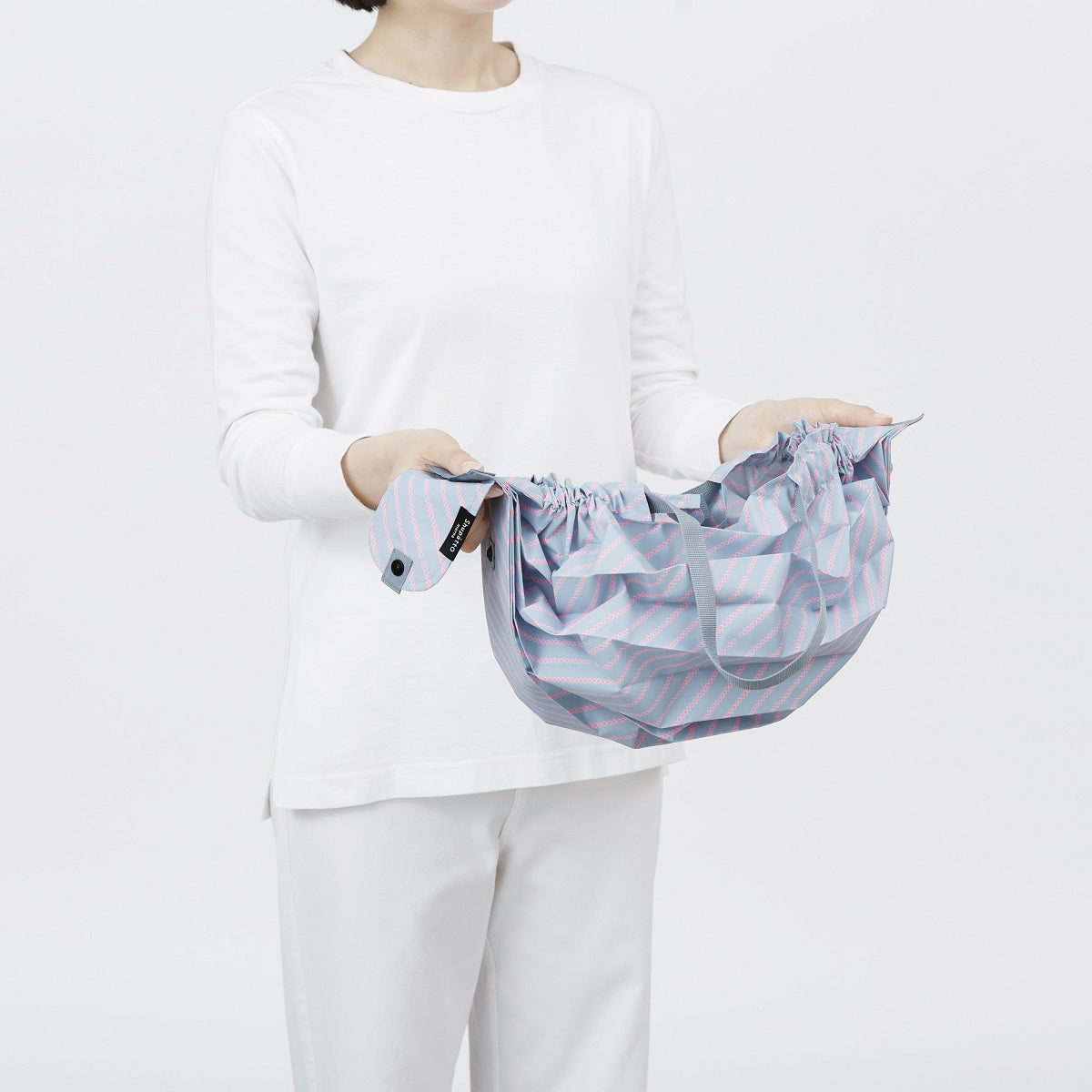 Shupatto Compact Reusable Bag Medium Asahi Morning Sun