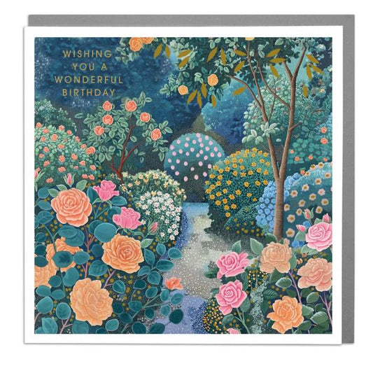 Wonderful Birthday, Flowers Card