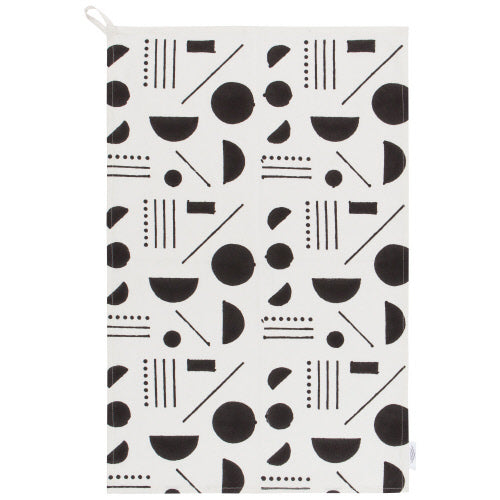 Tea Towel Block Print Domino