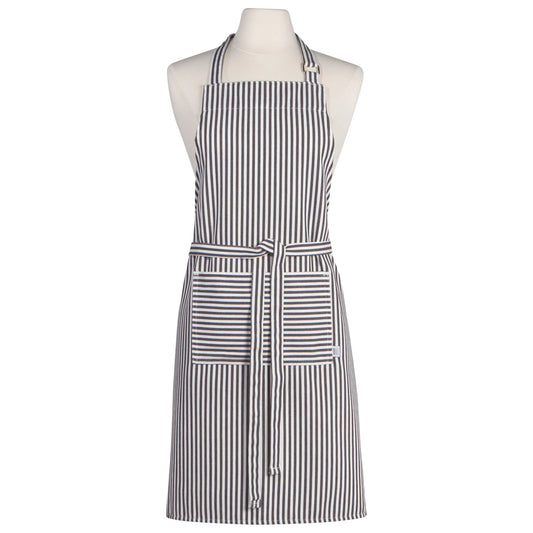 Chef Narrow Stripe Black Apron