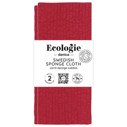 Swedish Dishcloth Carmine Set of 2