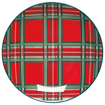 Plate Appetizer Set/4 Plaid