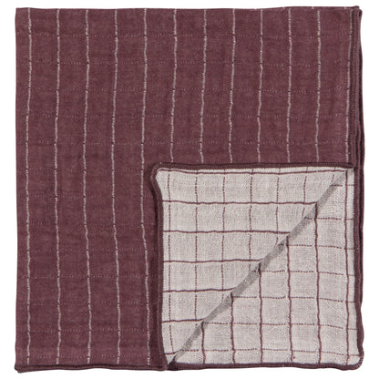 Ash Plum Double Weave Napkins Set of 4