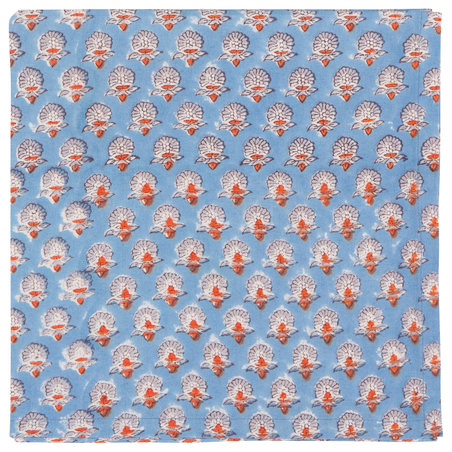 Block Print Gather Napkin Set of 4