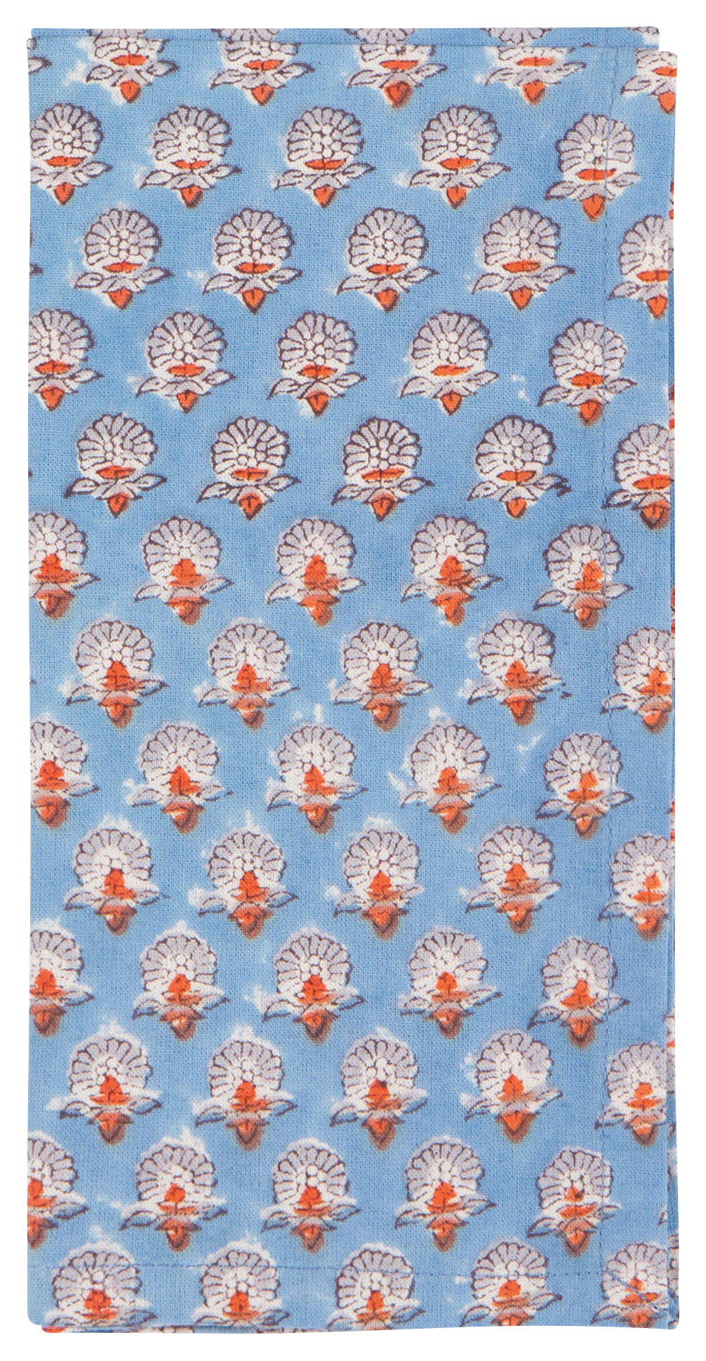 Block Print Gather Napkin Set of 4