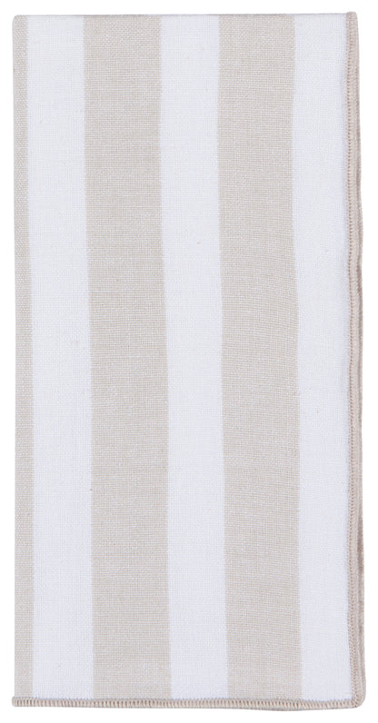 Caban Stripe Dove Gray Napkin Set Of 4