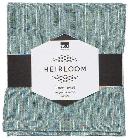 Linen Heirloom Lagoon Tea Towel