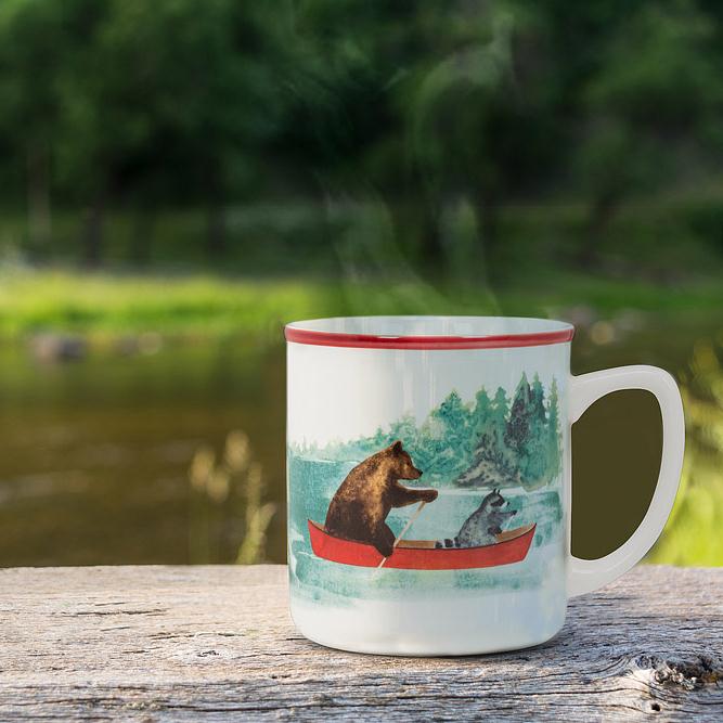 Animal In Canoe Mug