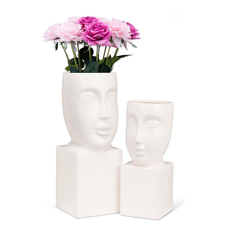 Face Vase On Pedestal