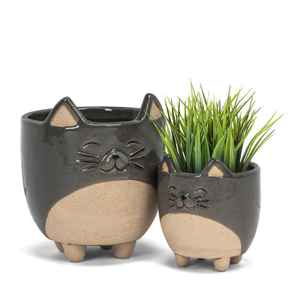 Cat Planter Large 5"H