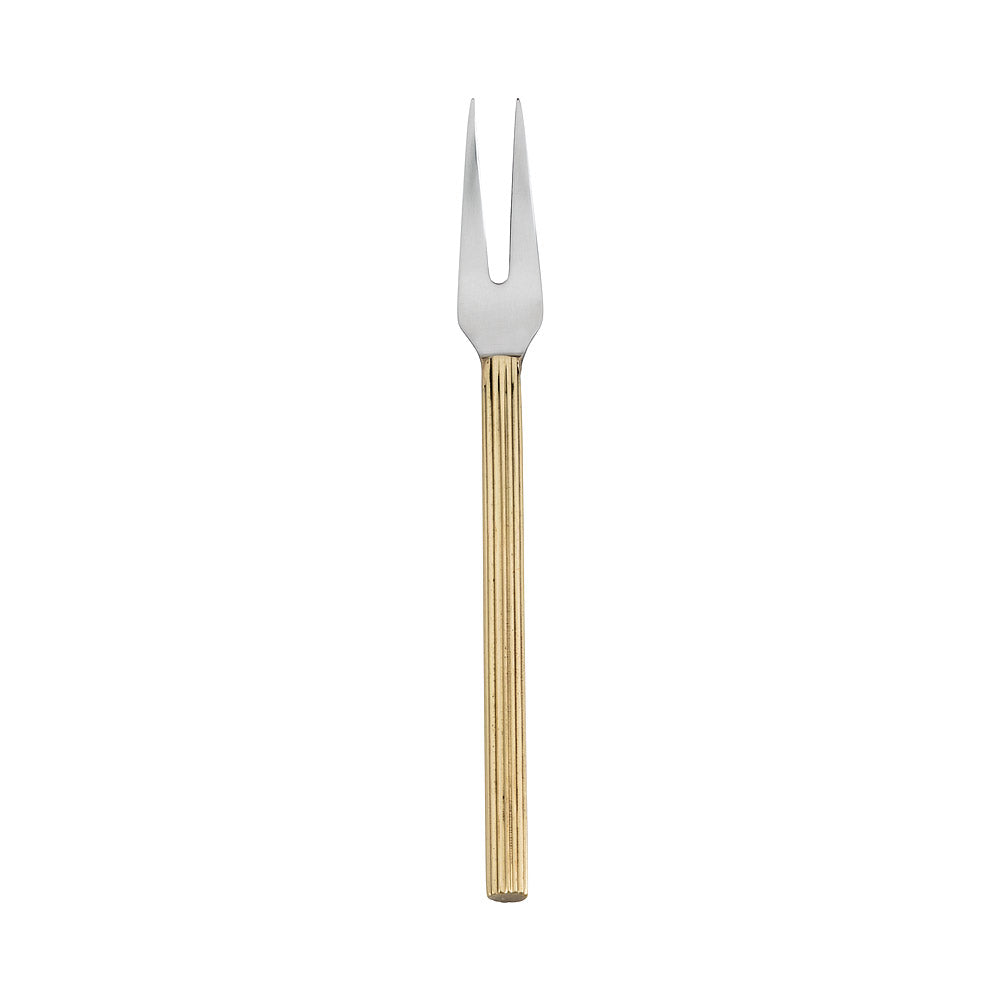 Rib Handle Cocktail Fork 5"L