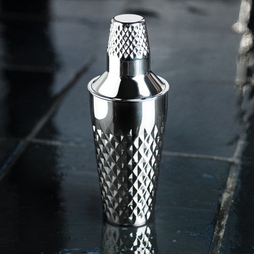Stainless Steel Faceted Cocktail Shaker
