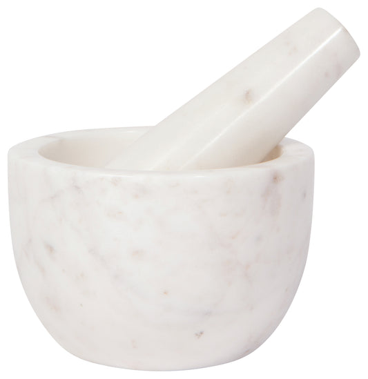 Mortar And Pestle Marble White