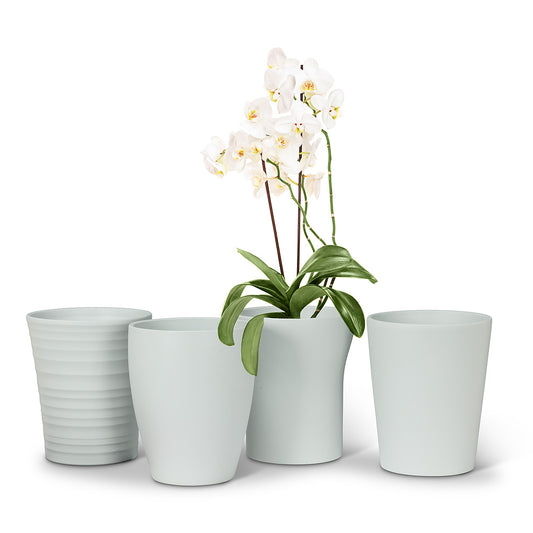 Classic Orchid Pot White