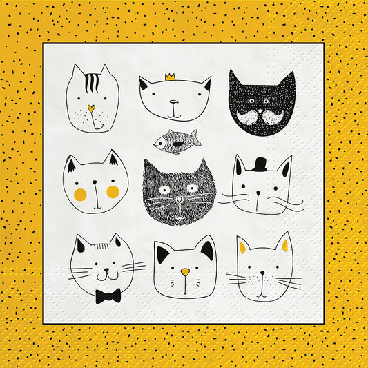 Funny Cats Paper Napkin