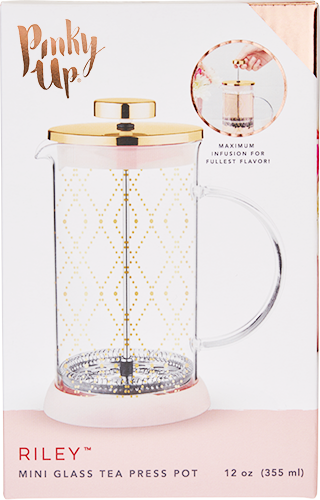 Riley Mini Souk Gold Glass Tea Press Pot