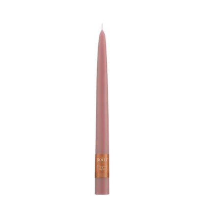 Taper Candle 9" X 7/8" Dusty Rose