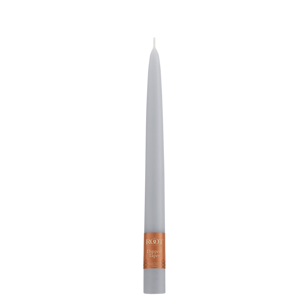 Taper Candle 9" X 7/8" Platinum