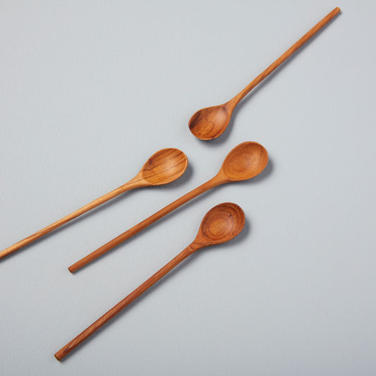 Teak Thin Spoon 6.5" (Each sold separately)